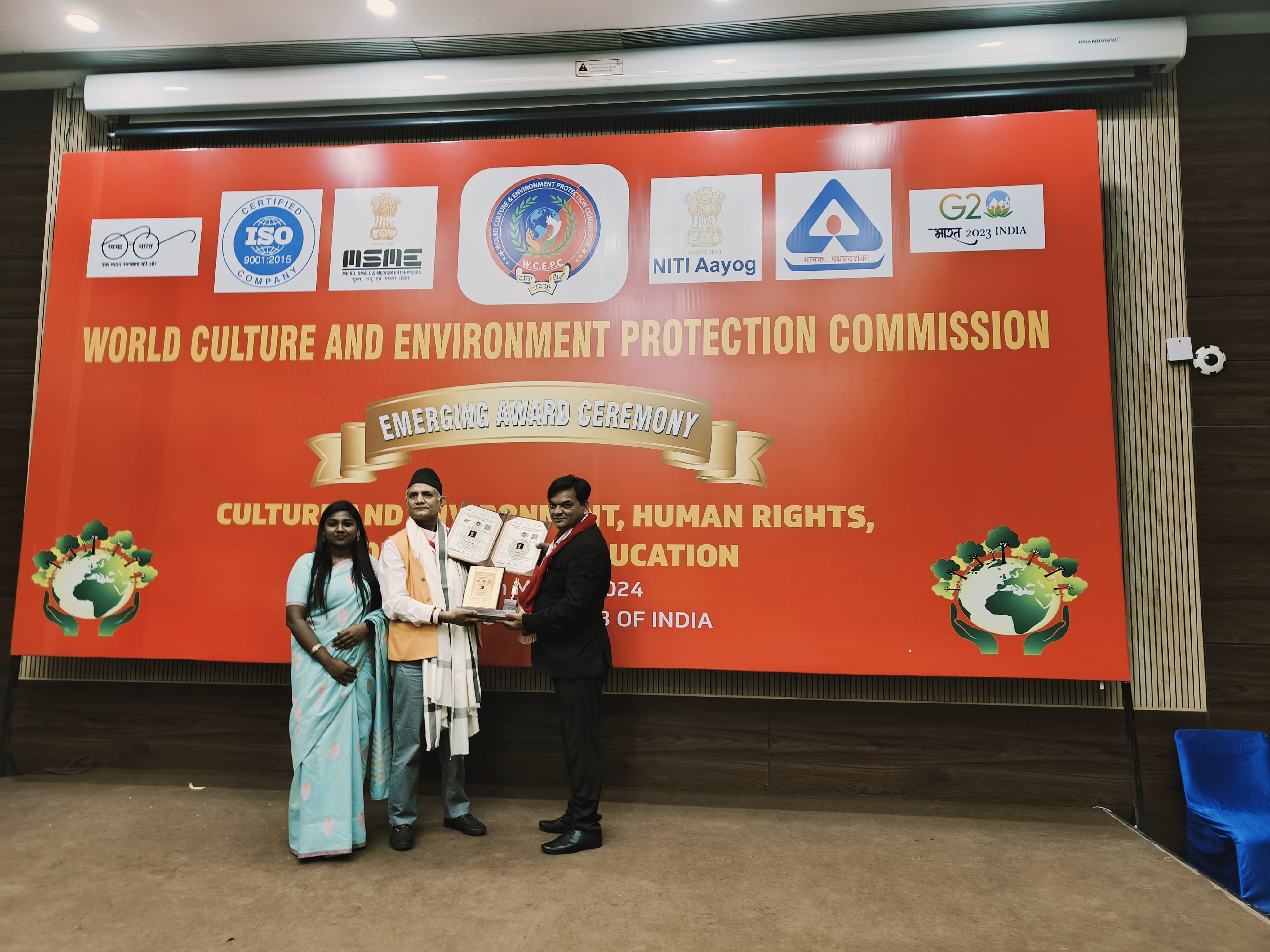 World Culture and Environment Protection Award ceremony